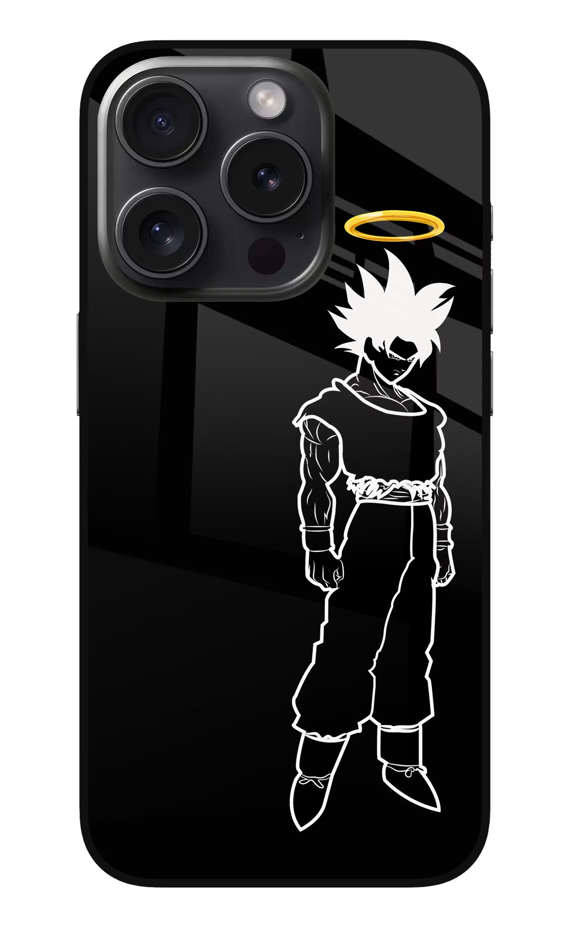 DBS Character iPhone 15 Pro Glass Case Back Cover by Casekaro