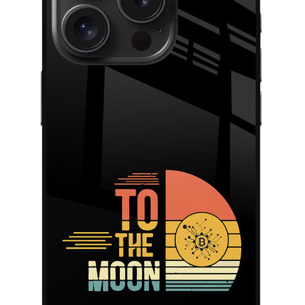 To the Moon iPhone 15 Pro Glass Case