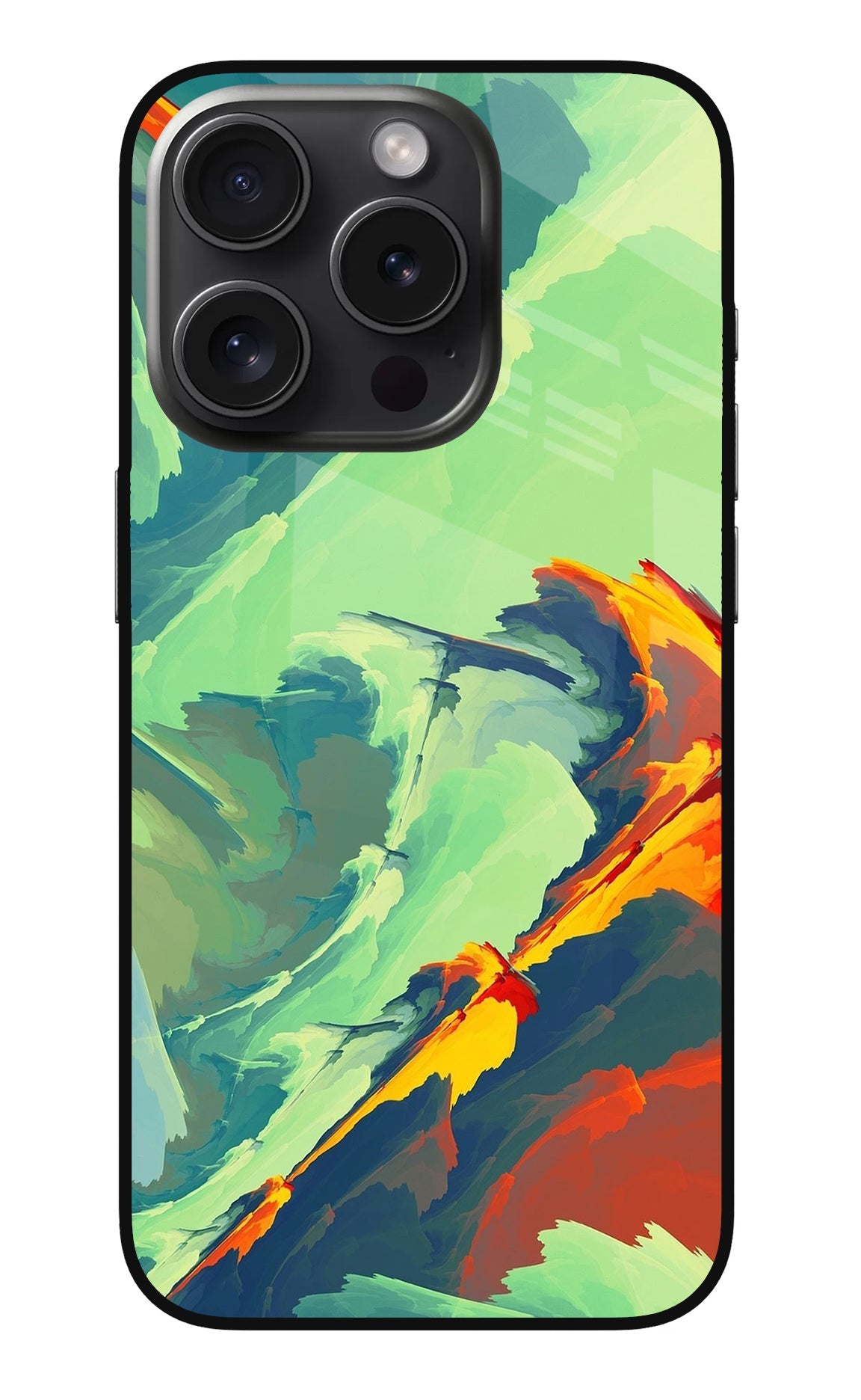 Paint Art iPhone 15 Pro Glass Case