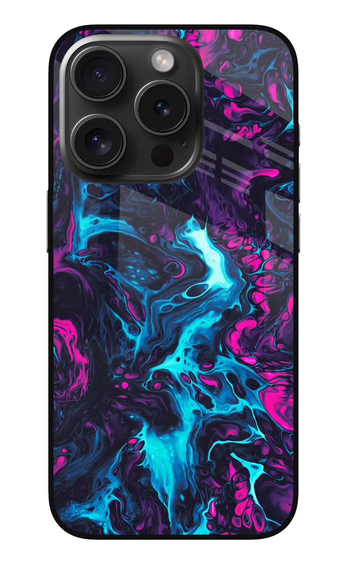Abstract iPhone 15 Pro Glass Case Back Cover by Casekaro