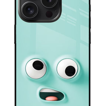 Funny Cartoon iPhone 15 Pro Glass Case