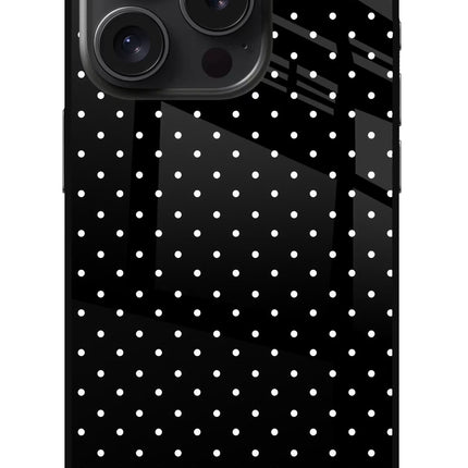 White Dots iPhone 15 Pro Glass Case