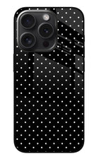 White Dots iPhone 15 Pro Glass Case