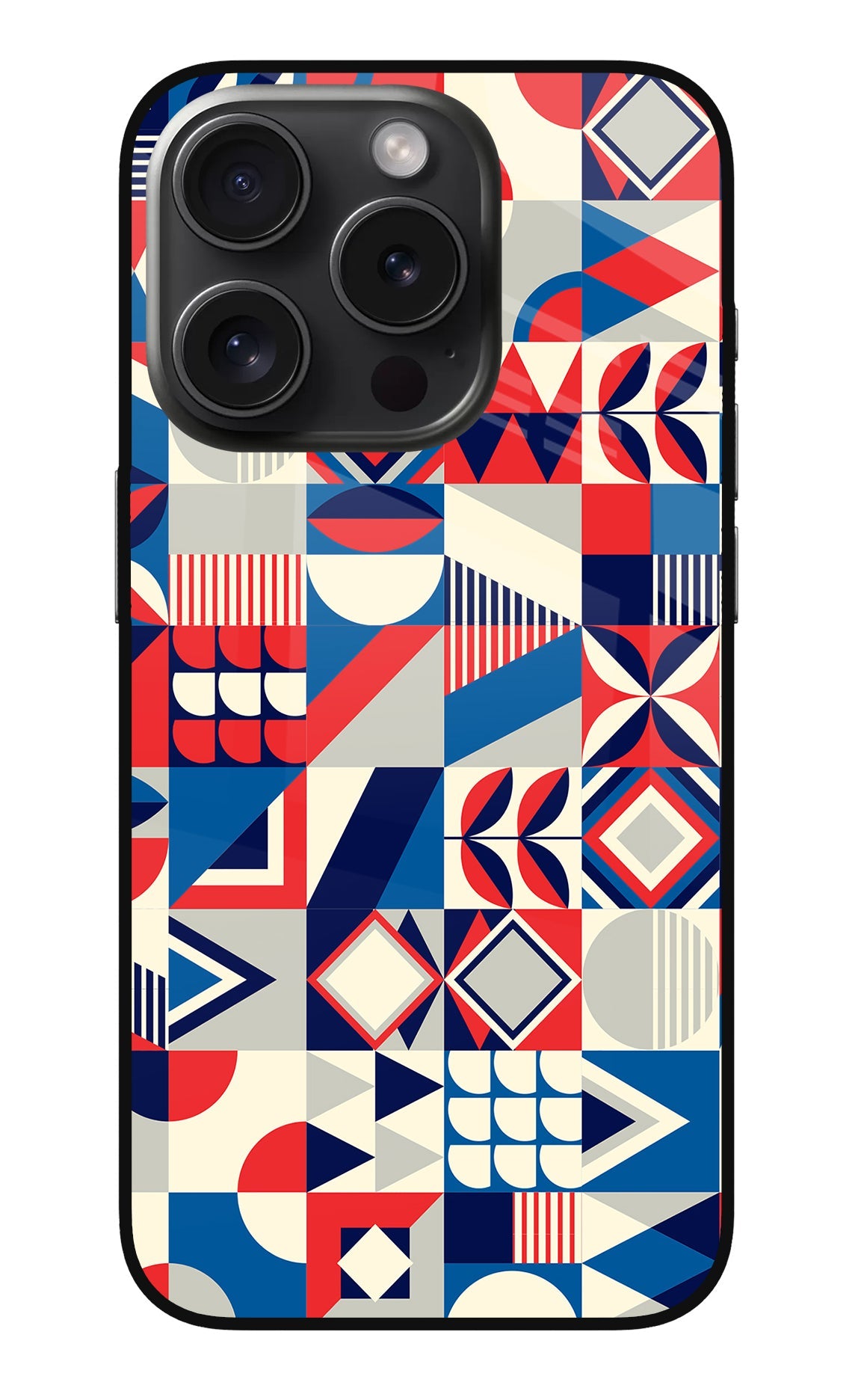 Colorful Pattern iPhone 15 Pro Back Cover