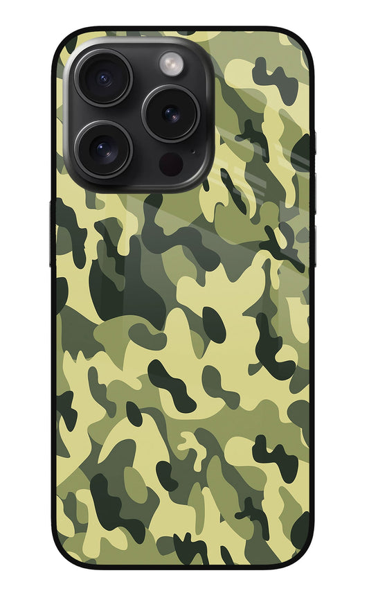 Camouflage iPhone 15 Pro Glass Case