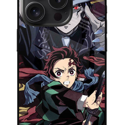 Demon Slayer iPhone 15 Pro Glass Case