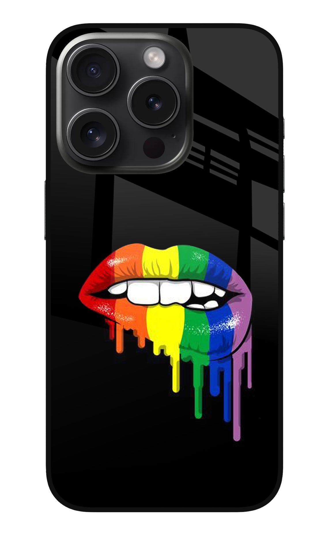 Lips Biting iPhone 15 Pro Back Cover