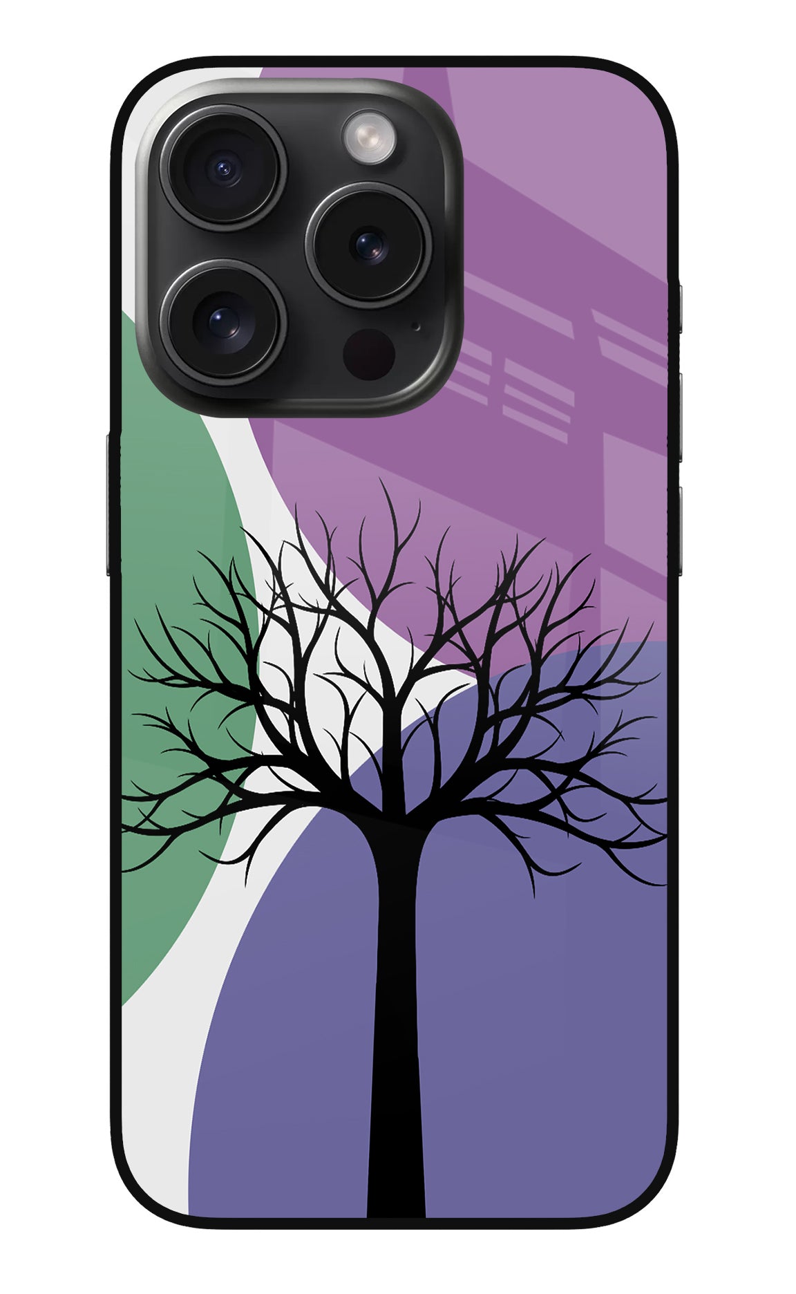 Tree Art iPhone 15 Pro Glass Case