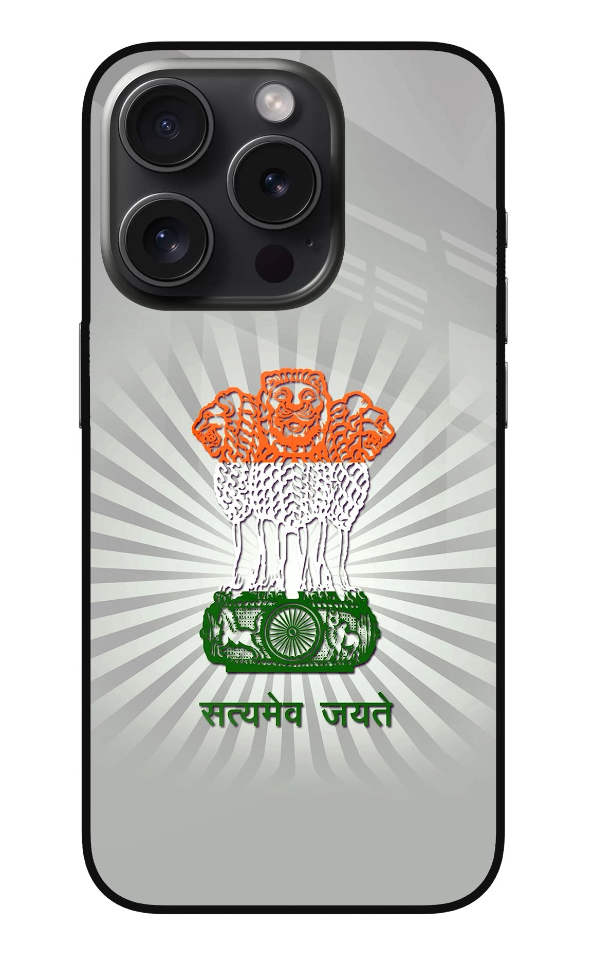 Satyamev Jayate Art iPhone 15 Pro Glass Case