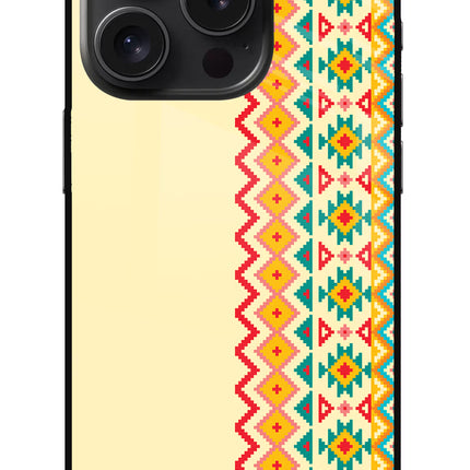 Ethnic Seamless iPhone 15 Pro Glass Case