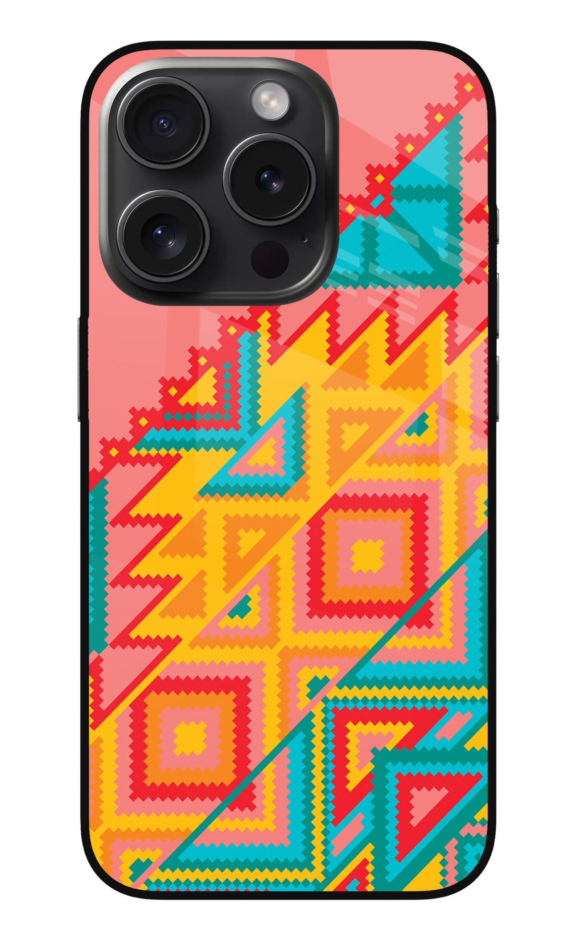 Aztec Tribal iPhone 15 Pro Back Cover