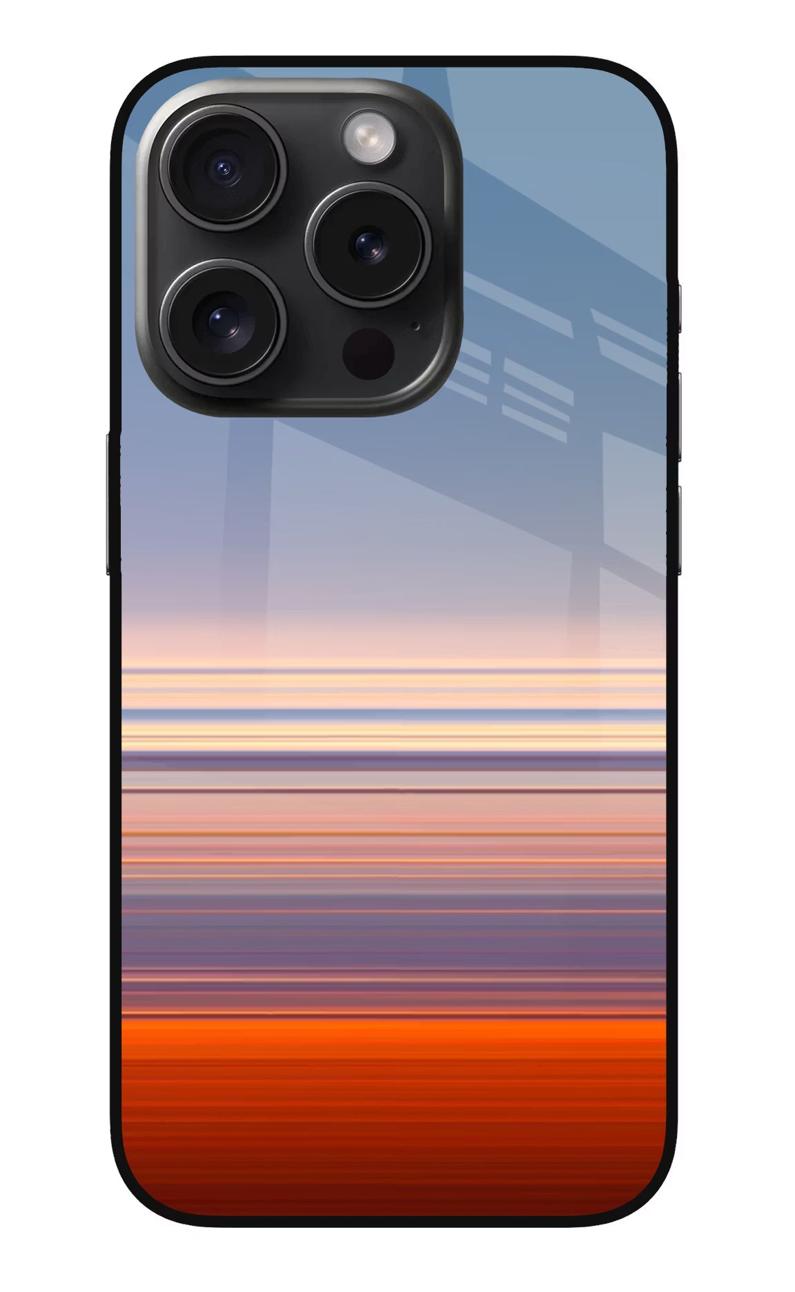 Morning Colors iPhone 15 Pro Glass Case Back Cover by Casekaro