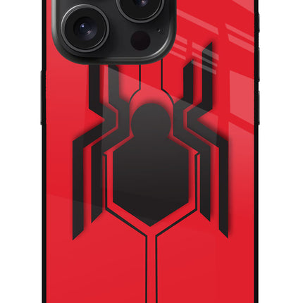Spider iPhone 15 Pro Glass Case Back Cover by Casekaro