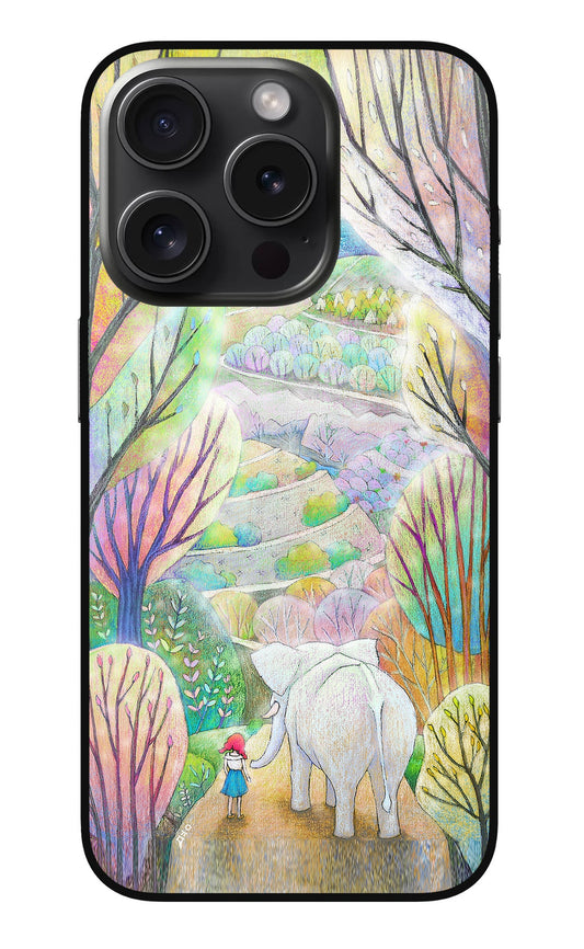 Nature Painting iPhone 15 Pro Glass Case