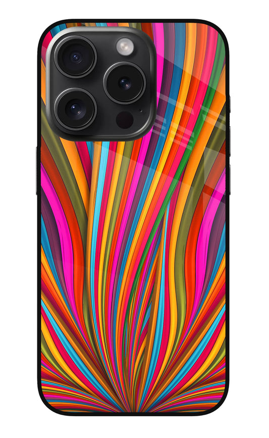 Trippy Wavy iPhone 15 Pro Glass Case