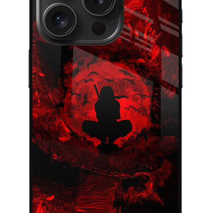 Itachi Uchiha iPhone 15 Pro Glass Case
