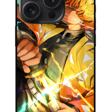 Demon Slayer iPhone 15 Pro Glass Case