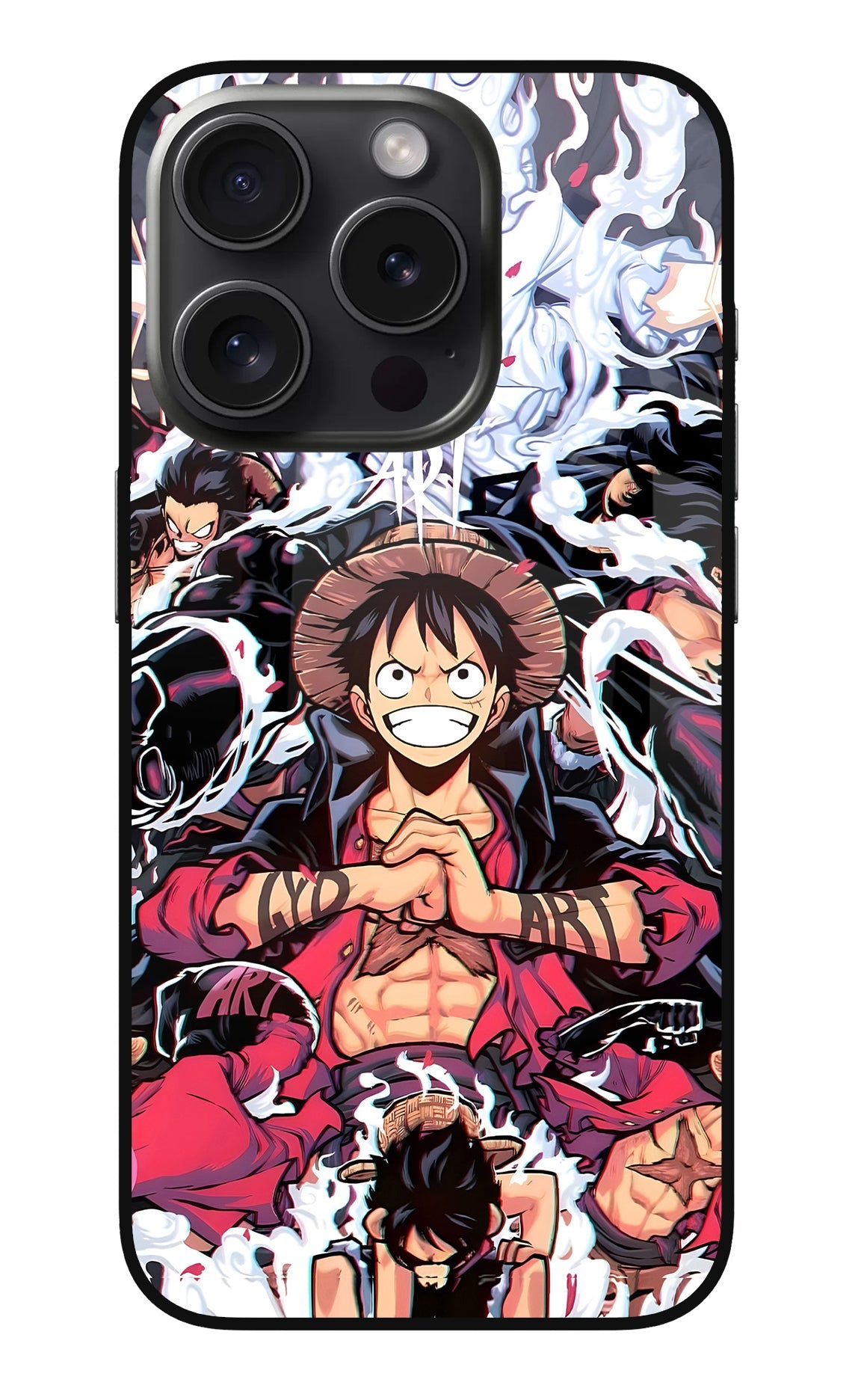 One Piece Anime iPhone 15 Pro Glass Case