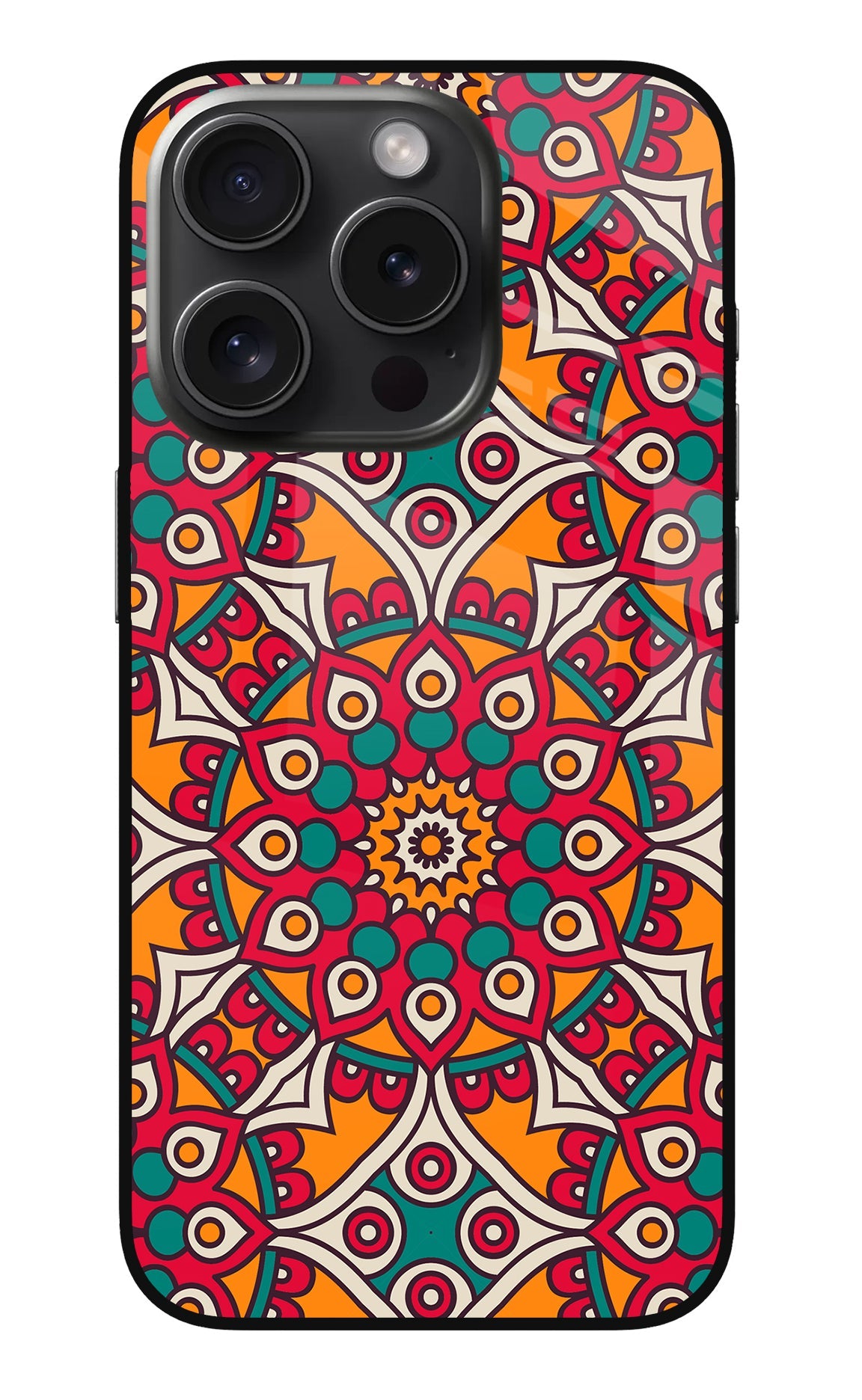 Mandala Art iPhone 15 Pro Back Cover