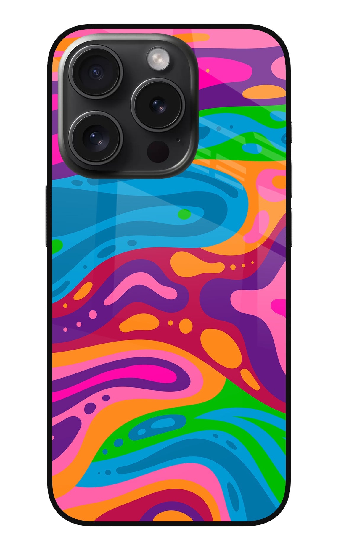 Trippy Pattern iPhone 15 Pro Back Cover