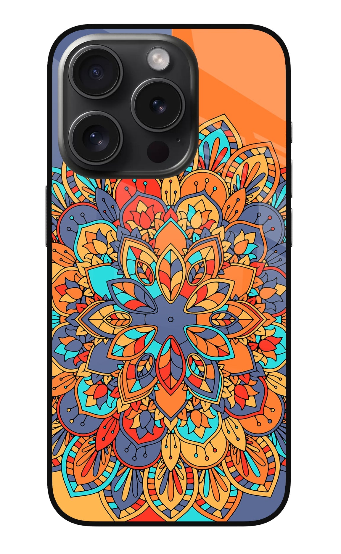 Color Mandala iPhone 15 Pro Back Cover