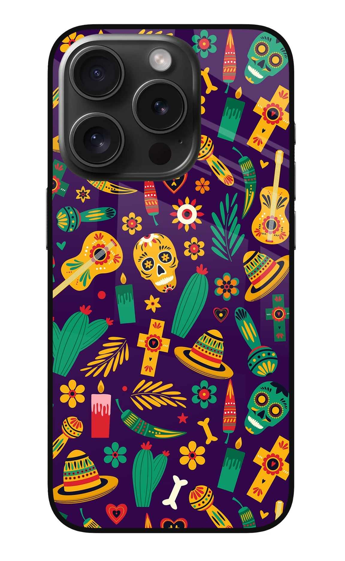 Mexican Artwork iPhone 15 Pro Back Cover