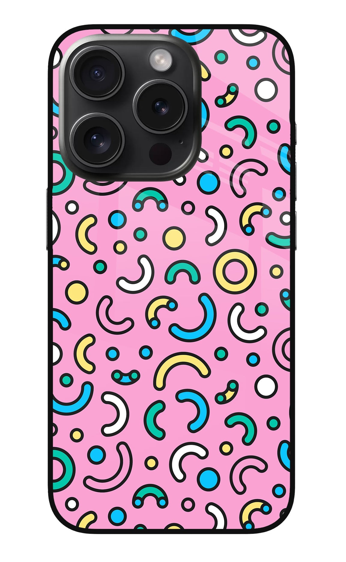 Memphis Design iPhone 15 Pro Back Cover