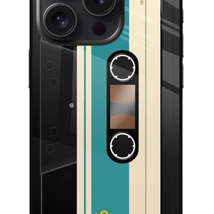 Cassette iPhone 15 Pro Glass Case Back Cover by Casekaro