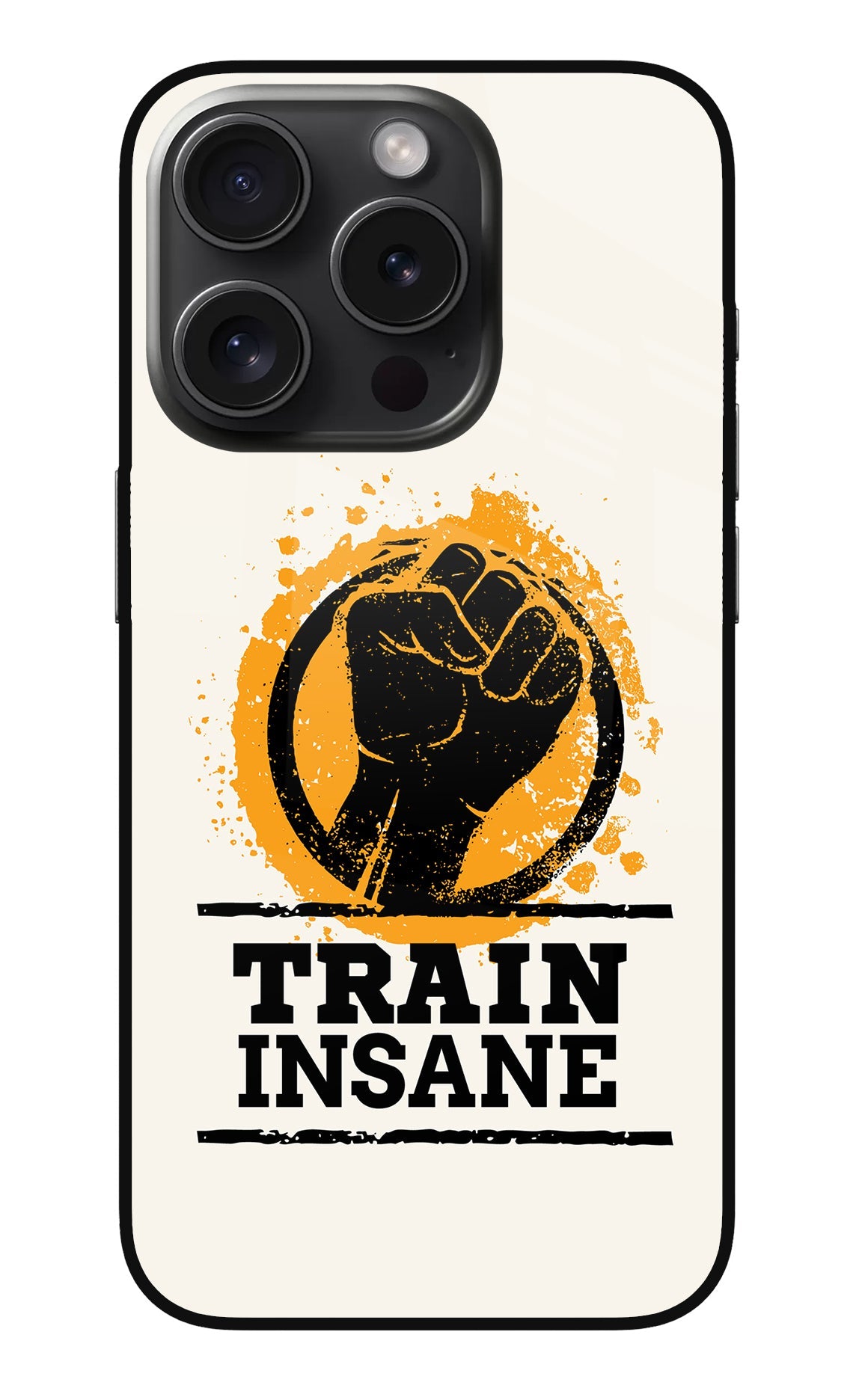 Train Insane iPhone 15 Pro Glass Case