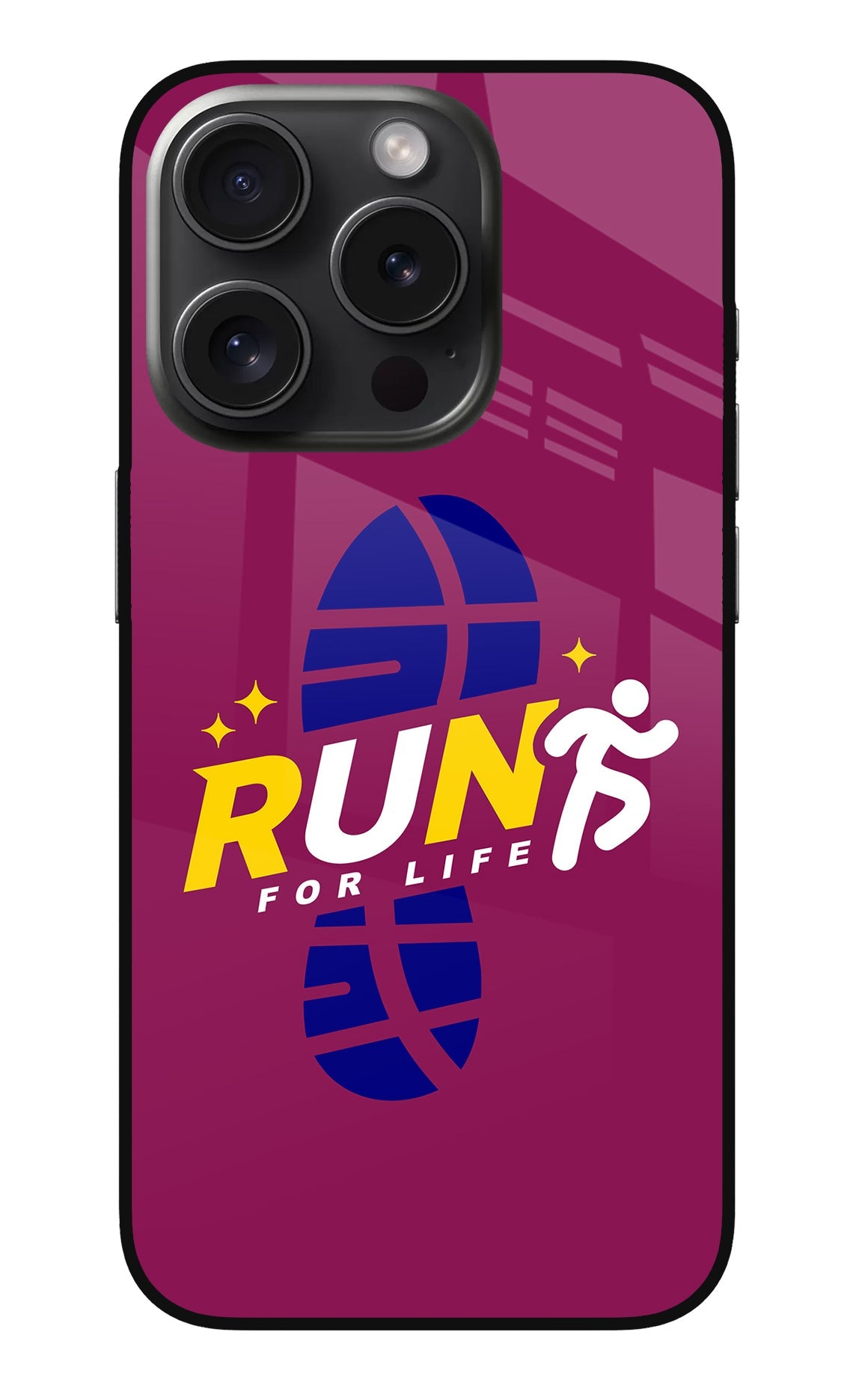 Run for Life iPhone 15 Pro Back Cover