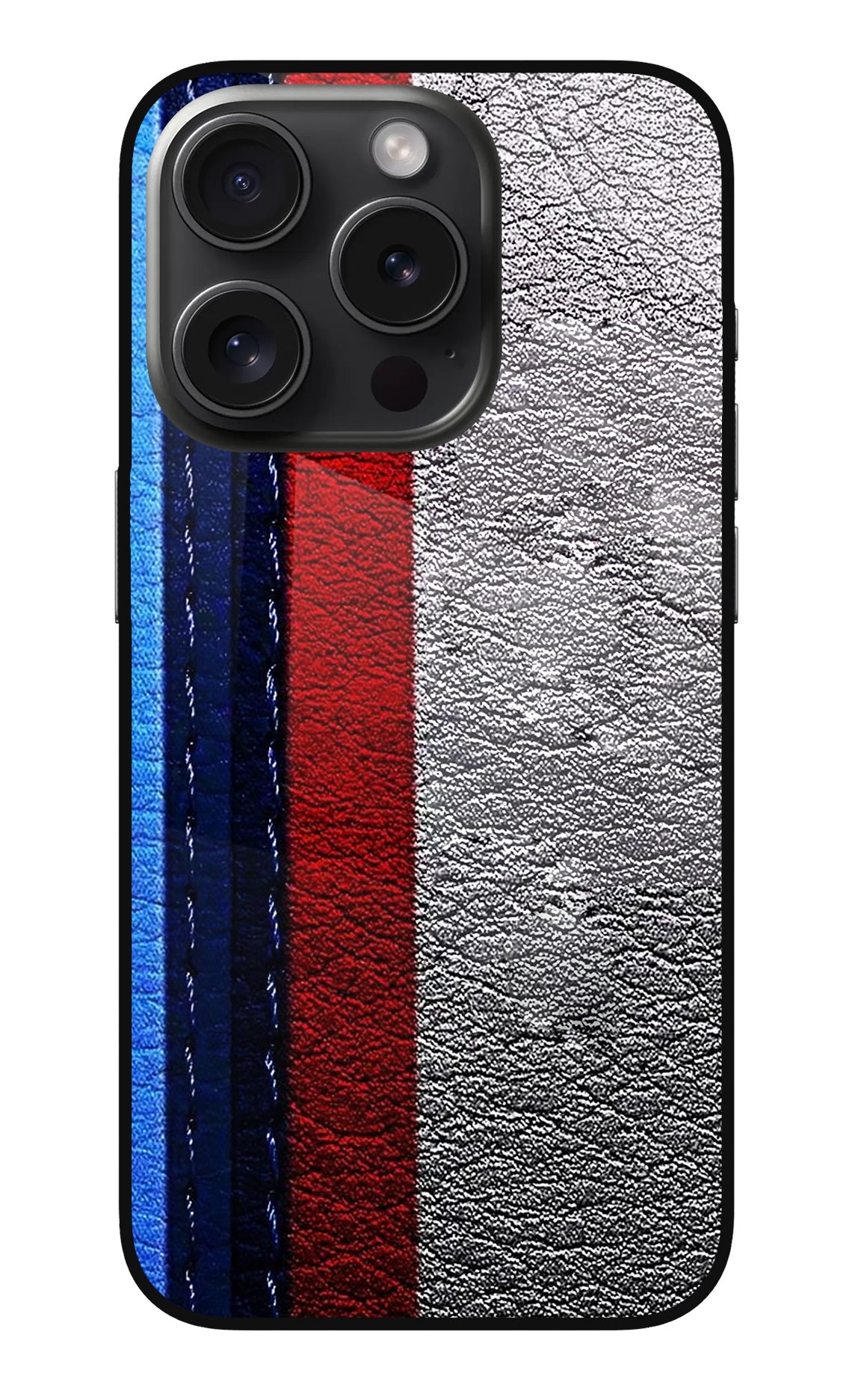 BMW Stripes iPhone 15 Pro Glass Case