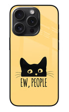 Ew People Catitude iPhone 15 Pro Glass Case