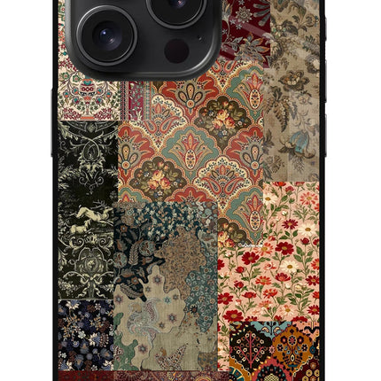 Desi Print iPhone 15 Pro Glass Case