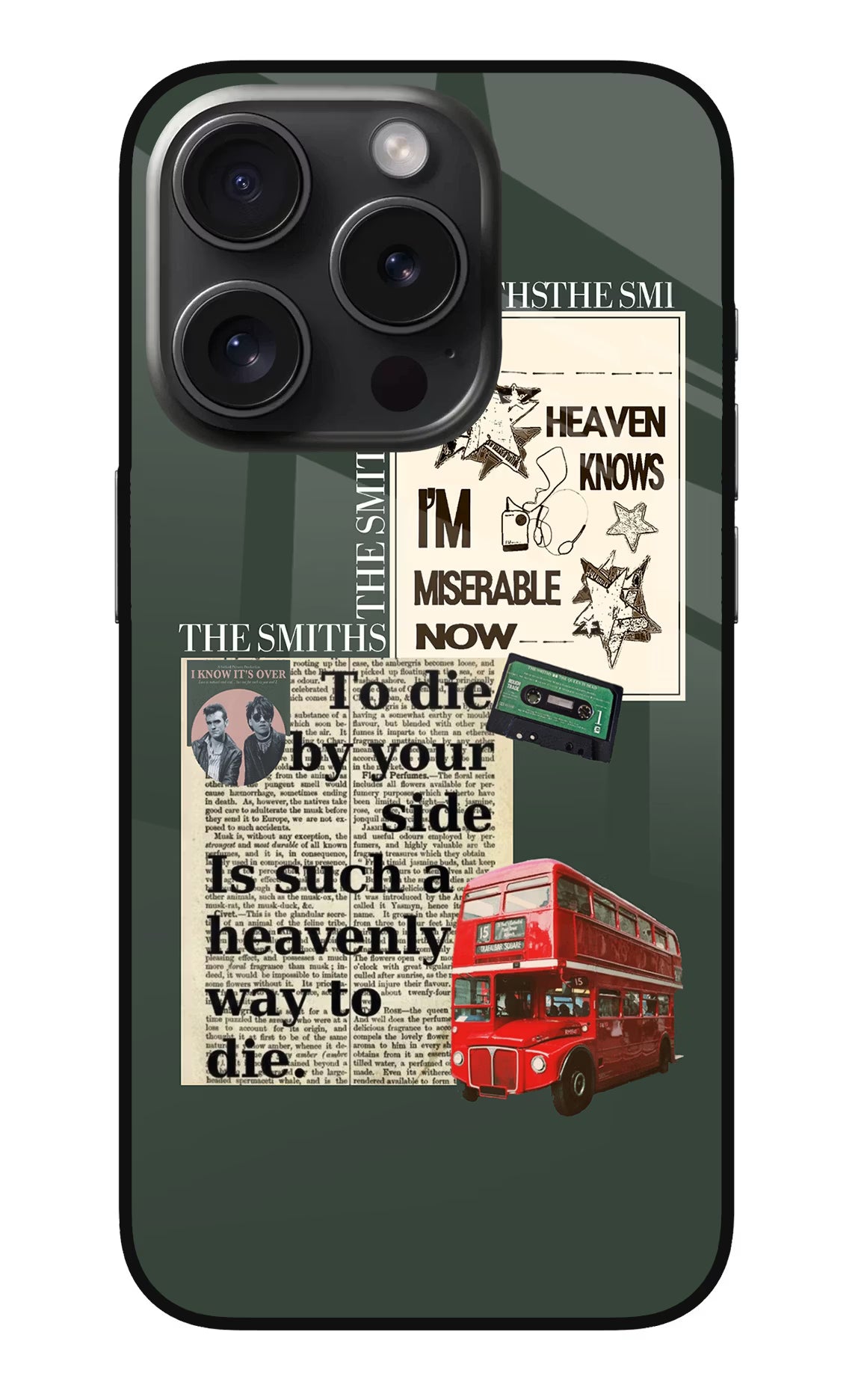 The Smiths iPhone 15 Pro Glass Case Back Cover by Casekaro