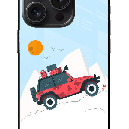 Mountain Trail Beast iPhone 15 Pro Glass Case