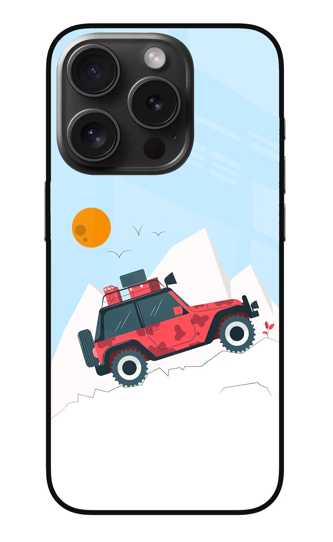 Mountain Trail Beast iPhone 15 Pro Glass Case