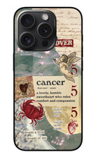 Cancer Zodiac iPhone 15 Pro Glass Case