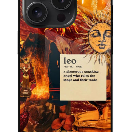 Leo Zodiac iPhone 15 Pro Glass Case