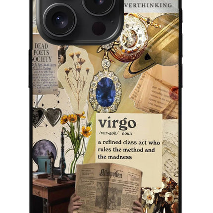 Virgo Zodiac iPhone 15 Pro Glass Case