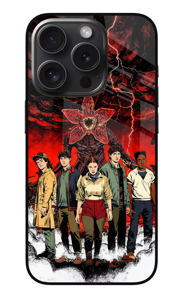 Ordinary Things Characters iPhone 15 Pro Glass Case