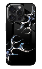 Chrome Tribal iPhone 15 Pro Glass Case