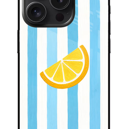 Summer Lemon iPhone 15 Pro Glass Case