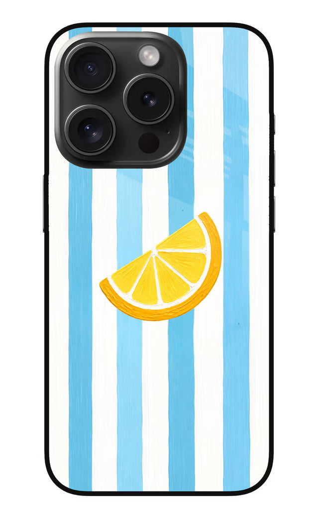 Summer Lemon iPhone 15 Pro Glass Case