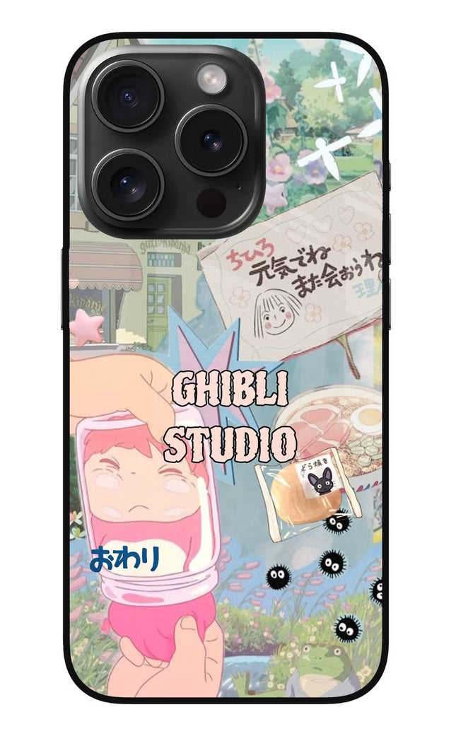 Studio Ghibli iPhone 15 Pro Glass Case