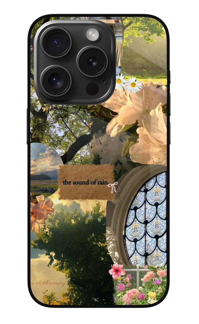 Rain iPhone 15 Pro Glass Case