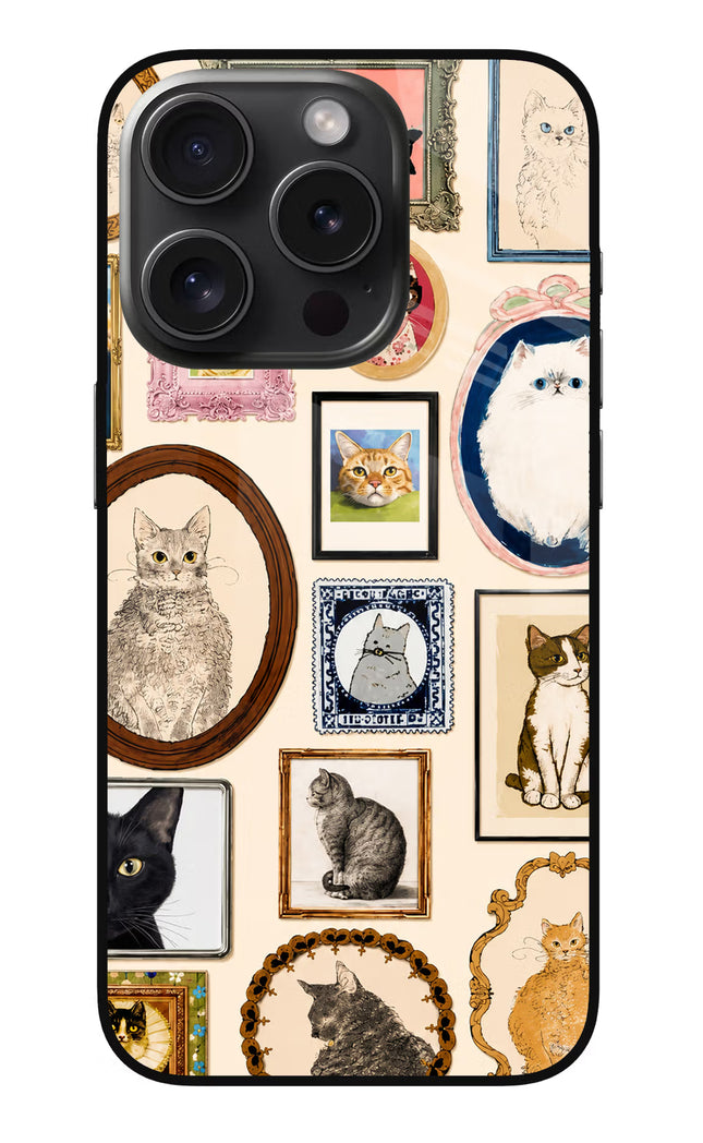 Mirror Cats iPhone 15 Pro Glass Case