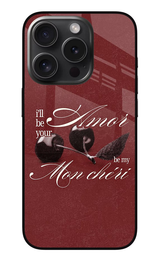 Velvet Cherry iPhone 15 Pro Glass Case
