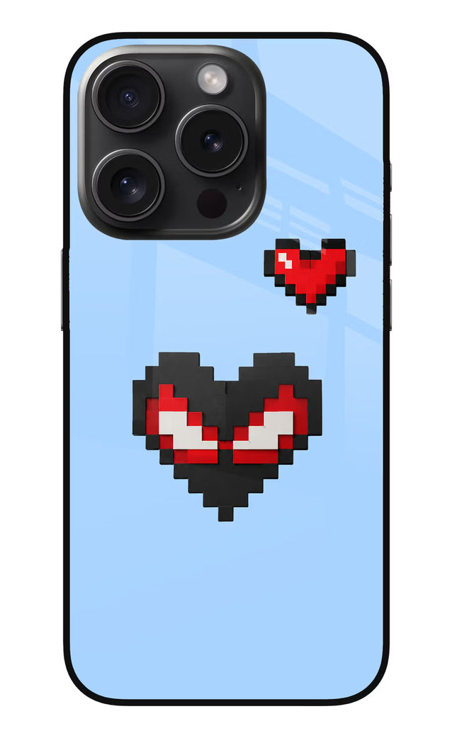 Peter Heart iPhone 15 Pro Glass Case