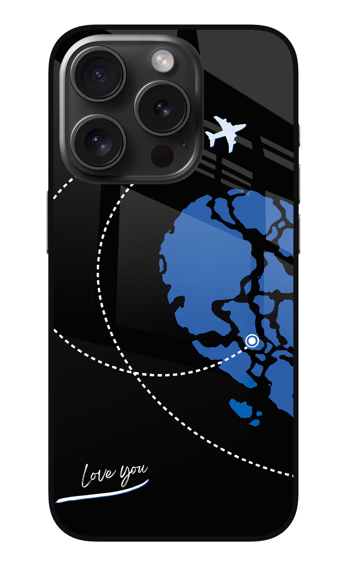 Love Orbit iPhone 15 Pro Glass Case
