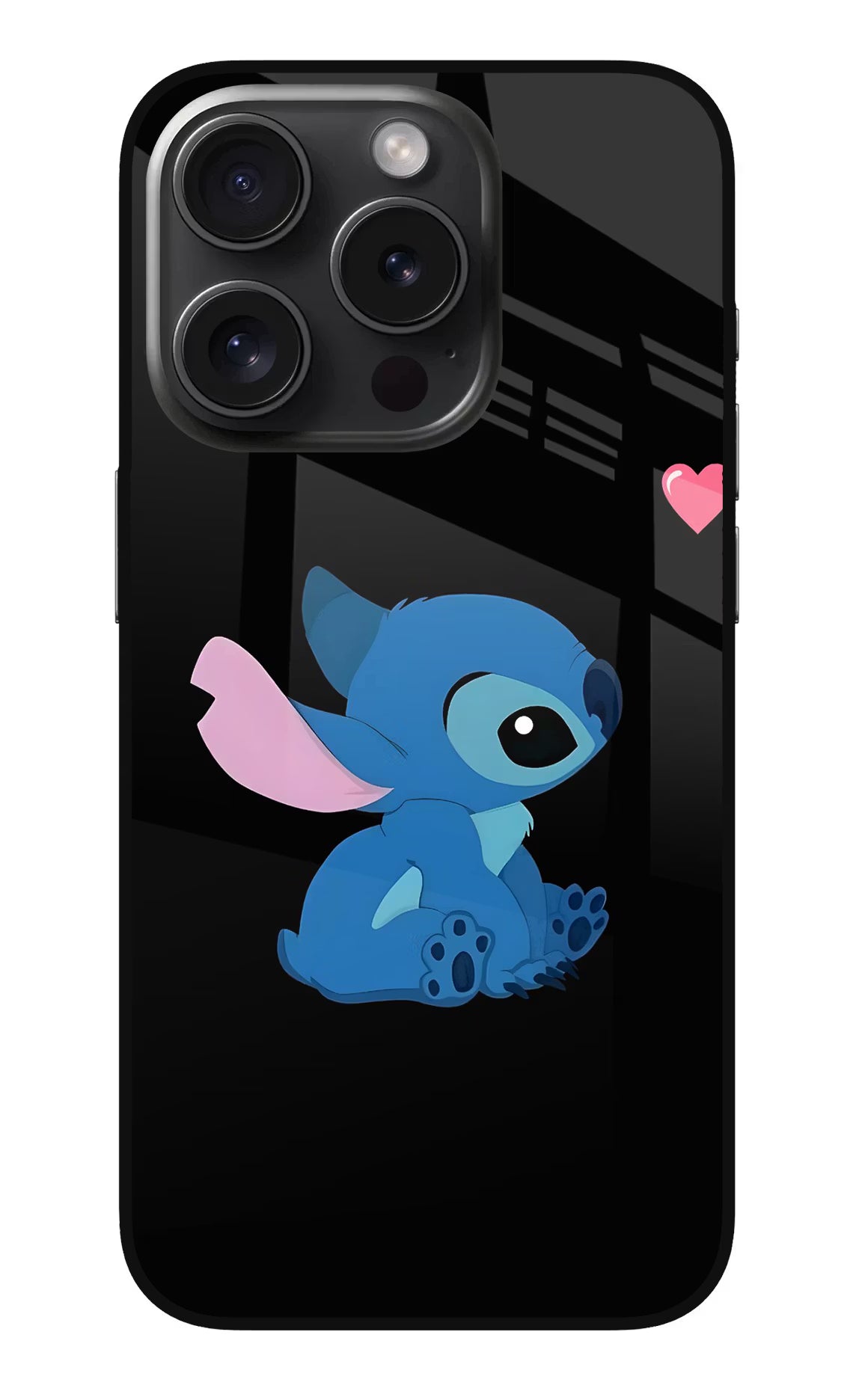 Stitch Crush iPhone 15 Pro Glass Case